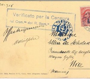66098 - REGNO storia postale - TORPEDIERA SOMME - CENSURA! 1916
