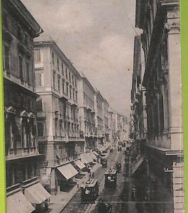 aa9183 CARTOLINA D'EPOCA  GENOVA Città : Via Roma