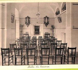 aa9199 CARTOLINA D'EPOCA  GENOVA Città : Sala di lavoro