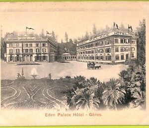 aa9214 CARTOLINA D'EPOCA  GENOVA Città  : Eden Palace Hotel- Genes