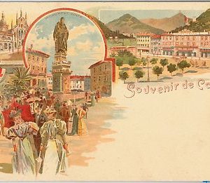 40258  CARTOLINA d'Epoca - COMO Città : RICORDO / GRUSS