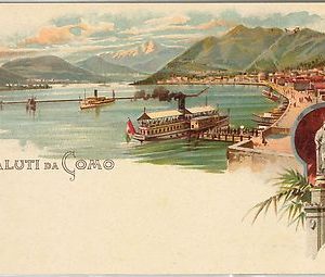 40259  CARTOLINA d'Epoca - COMO Città : RICORDO / GRUSS