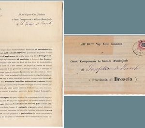 ITALIA REGNO storia postale - 1878 CIRCOLARE di  PESCIA Pistoia: ASILO INFANTILE