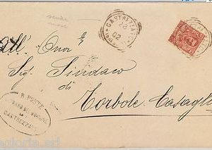 62903  - ITALIA REGNO - STORIA POSTALE : BUSTA da Castrezzato 1902 - TONDOQUADRO