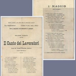 62909 - TURATI  Panfleto INNO SOCIALISTA d'epoca - FUNICOLI FINICOLA