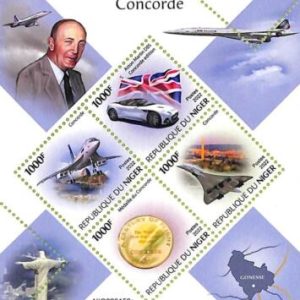 A9204 - NIGER - ERROR MISPERF Stamp Sheet -  2022 - Concorde, Aviacion