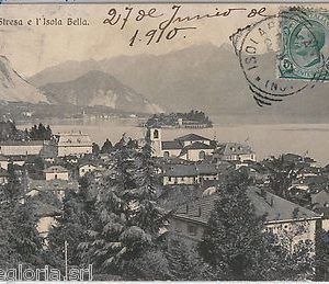 55974  -- CARTOLINA d'Epoca - LAGO MAGGIORE:  Stresa  1910