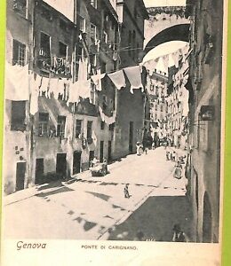 aa9224- CARTOLINA D'EPOCA  GENOVA Città : Ponte di Carignano