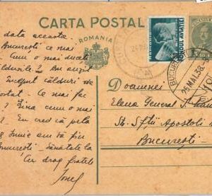 62411 - ROMANIA - POSTAL HISTORY: POSTAL STATIONERY CARD from CURTEA ARGES 1938