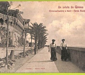 aa9231- CARTOLINA D'EPOCA  GENOVA Città : Corso Aurelio Safi