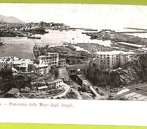 aa9236- CARTOLINA D'EPOCA  GENOVA Città : Panorama delle Mura degli Angeli