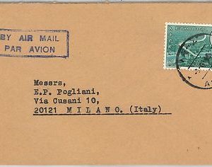 59915 - ETHIOPIA - POSTAL HISTORY:  COVER to ITALY  1967 -  BRIDGES Architecture