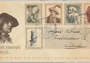 59876 -  Netherlands  - POSTAL HISTORY: FDC  COVER    1956 - ART: Rembrant