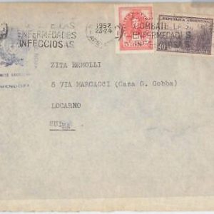 43155  - ARGENTINA -  POSTAL HISTORY -  COVER with nice postmark - MEDICINE 1952