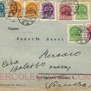 ad6047 - HUNGARY - Postal History - Censored COVER  to  ITALY  1941