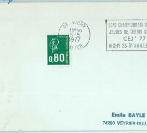 95570  - FRANCE  - POSTAL HISTORY - SPECIAL POSTMARK on cover: PING PONG 1977