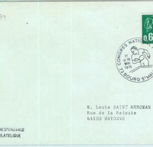 95577 -  FRANCE  - POSTAL HISTORY - SPECIAL POSTMARK on cover: PING PONG  1975