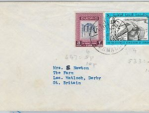 58845 -  JORDAN - POSTAL HISTORY: COVER to GB - WATER agricolture