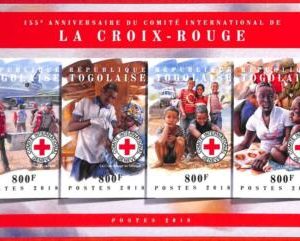 A4947 - TOGO - ERROR IMPERF, Miniature sheet: 2018, Red Cross, Medicine, Africa