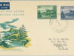 77330 - NORFOLK ISLAND - POSTAL HISTORY - FDC  COVER 1959 -  SG # 6a/12a