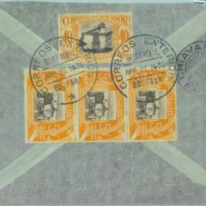 86013 - ECUADOR - Postal History -  Airmail COVER to ITALY 1936