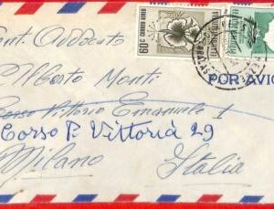 aa3133 - GUATEMALA - POSTAL HISTORY - AIRMAIL COVER  to ITALY  - Orchids FLOWERS