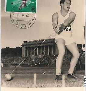 63772 -  SAN MARINO - POSTAL HISTORY: MAXIMUM CARD 1963 - SPORT: Hammer throw