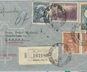65353 - ARGENTINA - Postal History -  AIRMAIL COVER to YUGOSLAVIA 1938