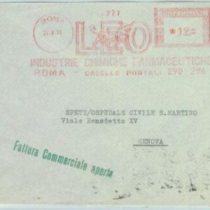 90432 - ITALY - POSTAL HISTORY - Red ADVERTISING Postmak: lions CHEMISTRY 1951