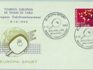 95565  - BELGIUM - POSTAL HISTORY - SPECIAL POSTMARK and cover: PING PONG  1962