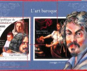 A1931 - GUINEA, ERROR: MISSPERF, SS - 2018, Baroque Art, Caravaggio, Velazquez