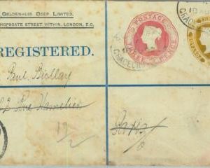 BK0837 - GB - POSTAL HISTORY -  Private REGISTERED STATIONERY COVER 1902
