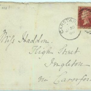 BK0703 - GB Great Brittain -  POSTAL HISTORY -  COVER from GARSTANG 1880