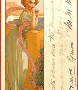 Lib7732 - VINTAGE Artist Illustraded POSTCARD - Glamour  LIBERTY STYLE