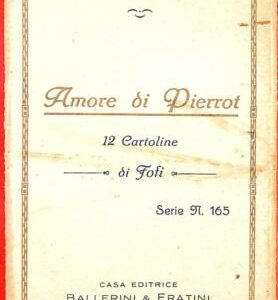 Lib7733 - VINTAGE Artist signed POSTCARD - Glamour CHIOSTRI Toti set of 4 PIEROT
