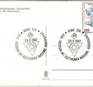 57811 -  NUCLEAR ENERGY  - ITALY - POSTAL HISTORY:  POSTMARK  on  POSTCARD 1982