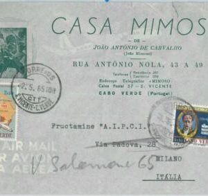 74620 - ANGOLA - POSTAL HISTORY -  AIRMAIL COVER to ITALY 1965 - MAPS