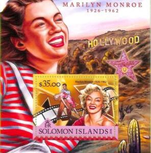 A8549 - SOLOMON - Stamp Sheet - 2016 MARILYN MONROE CINEMA