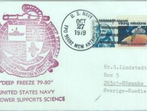 86528 - USA - Postal History - COVER from ANTARCTIC BASE: Deep Freeze 1979