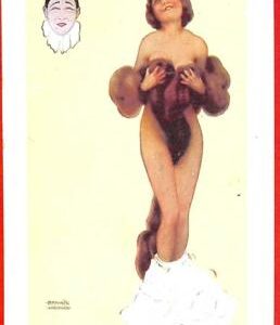 Lib7748 - VINTAGE Artist signed POSTCARD - Glamour : KIRCHNER  Furs PIEROT