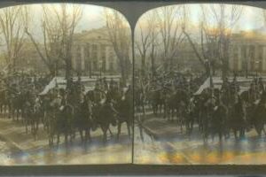 87490 - VINTAGE STEREOVIEW ----  USA  Prince henry visits WASHINGTON 1902