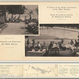 56043 -- PUBBLICITA d'Epoca - LAGO MAGGIORE: Isola dei Pescatori  HOTEL VERBANO