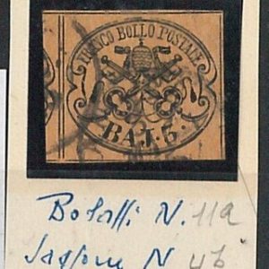 ANTICHI STATI -  STATO PONTIFICIO : Sassone 4b  /  Bolaffi 11a  - USATO - Diena