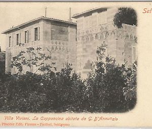 49684   CARTOLINA d'Epoca - FIRENZE provincia : Settignano - D'Annunzio