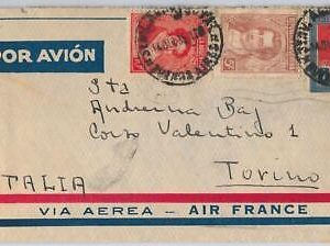 43351 - ARGENTINA - POSTAL HISTORY  -  AIRMAIL COVER to ITALY - 1935