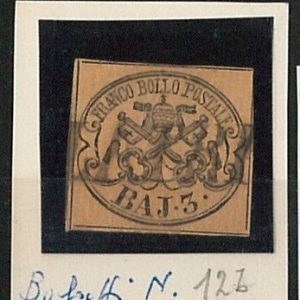 ANTICHI STATI -  STATO PONTIFICIO : Sassone 4c  /  Bolaffi 12a  - USATO