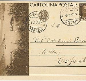 53649 - REGNO - INTERO POSTALE FOTOGRAFICO: ISOLE BORROMEO 1937