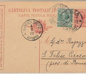 53655 - REGNO - INTERO POSTALE Pubblicitario: ASSEGNI POSTALI 1919