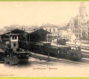 Lib7817 - SWITZERLAND -  VINTAGE POSTCARD - Schaffhausen TRAIN STATION
