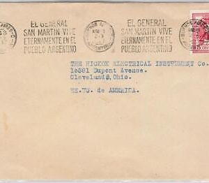 43349 - ARGENTINA - POSTAL HISTORY  -  COVER to USA - MECCHANICAL POSTMARK 1947